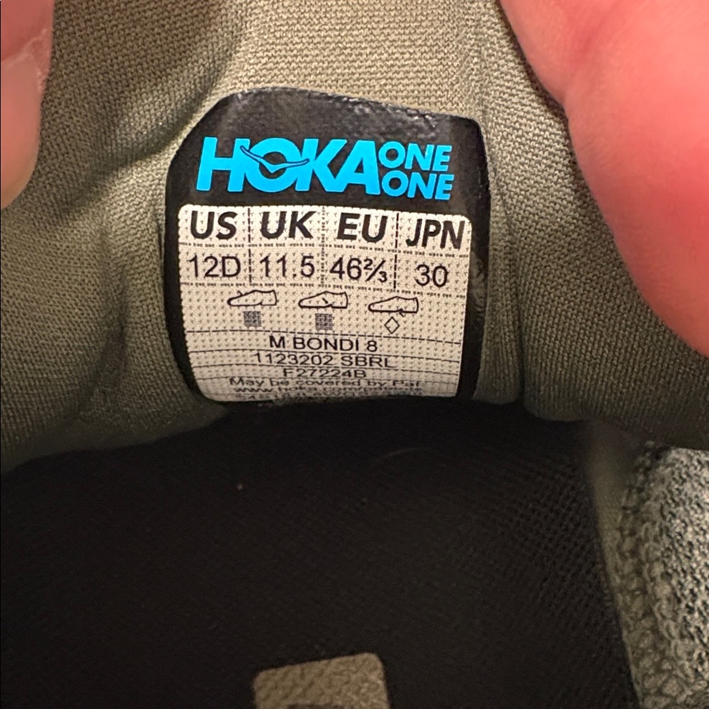 Hoka Bondi 8 in khaki green - Picture 3 of 6